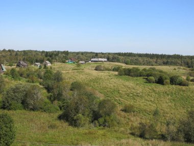 Rusya 'da yaz mevsiminin panoraması yükseklikten açılır.