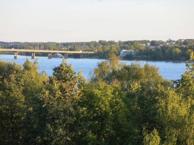 Volga 'nın güzel manzarası