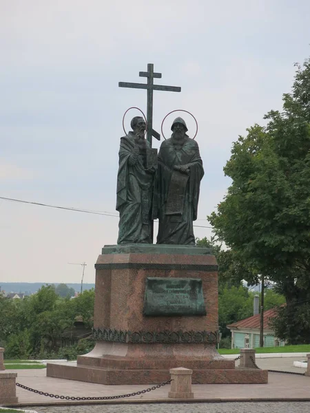 Denkmal Für Kyrill Und Methodius Kolomna — Stockfoto