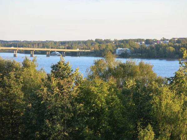 伏尔加河的美丽景色 — 图库照片