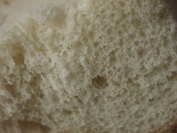 White Baked Bread Close — Stock Photo, Image