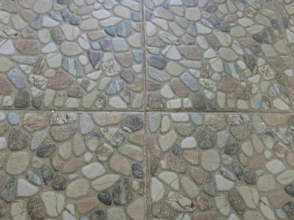 Tile Imitation Medium Sized Sea Pebbles — Stock Photo, Image