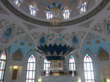 Kazan 'daki Kul Şerif camii içeriden