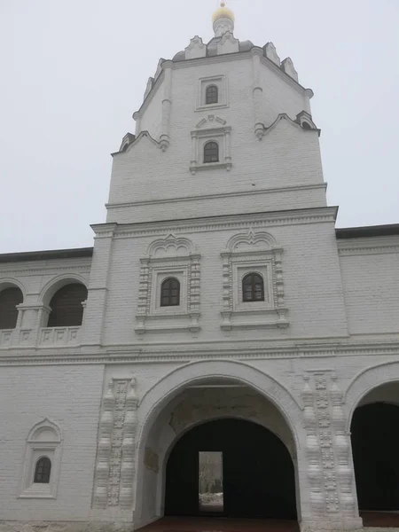 Kazan Blanc Kremlin Par Temps Sombre — Photo