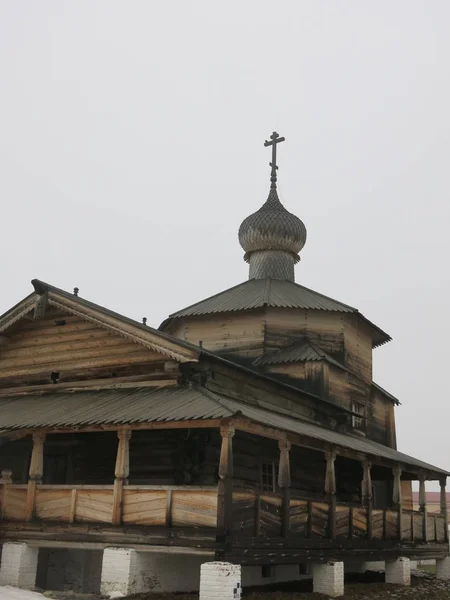 Biserica Trinității Din Lemn Insulă Sviyazhsk — Fotografie, imagine de stoc
