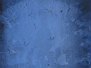 köpüklü mavi doğal buz