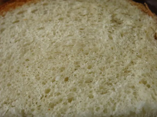 Σπιτικό Ψημένο Άσπρο Ψωμί Χονδρά — Φωτογραφία Αρχείου
