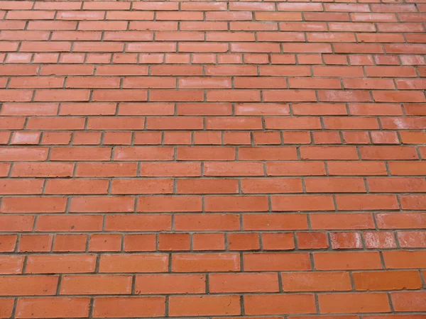 Struktura Ściany Czerwonej Cegły — Zdjęcie stockowe
