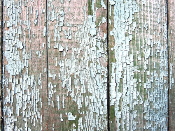 Textura Tábuas Verdes Rasgadas Cerca Madeira Velha Estilo Vintage Retro — Fotografia de Stock