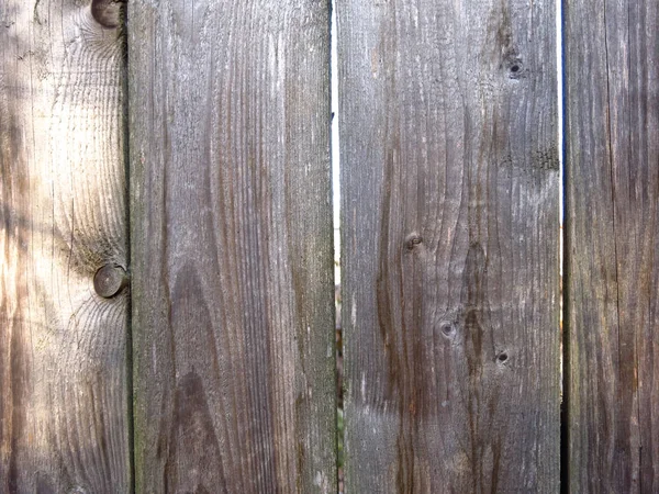 Old Vintage Vertical Brown Unpainted Wood Planks — 图库照片