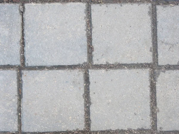 Grey Square Smooth Road Tile Seams — 스톡 사진