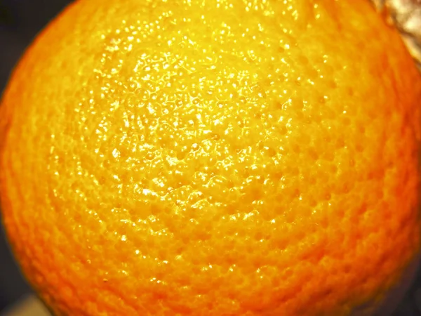 Orange Leuchtende Neujahrsmandarine Ein Symbol Für Den Feiertag — Stockfoto