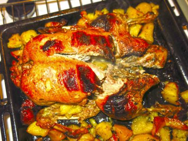 Patatesli ördek.