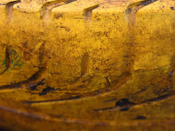 Textura Los Neumáticos Goma Amarilla —  Fotos de Stock