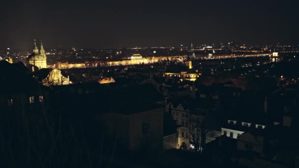Panoramic view of Prague — Stock Video