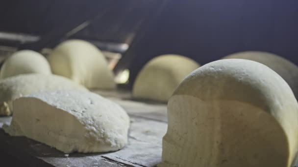 Queijo tradicional feito - Produção de leite de queijo na aldeia das Montanhas Cárpatas, Ucrânia — Vídeo de Stock