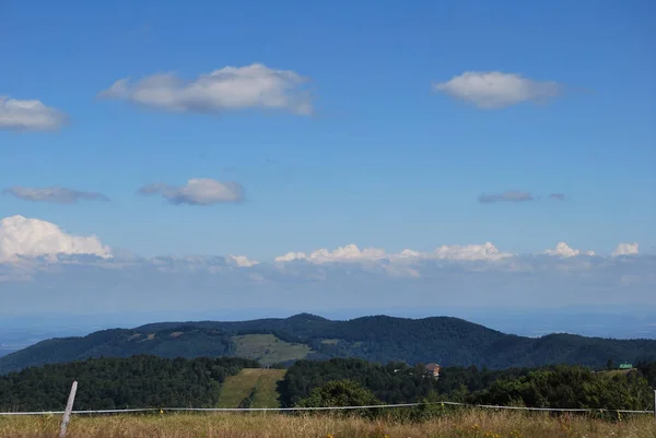 Paisaje Vista Desde Ballon Dalsace Grand Balloon Una Cumbre Pico —  Fotos de Stock