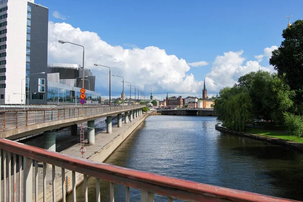 Stockholm Zweden Augustus 2012 Stadslandschap Stockholm — Stockfoto