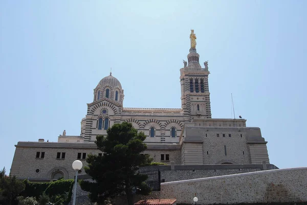 Marseille Basilique Notre Dame Garde Bonne Mre Gárdista Bazilika Híres — Stock Fotó