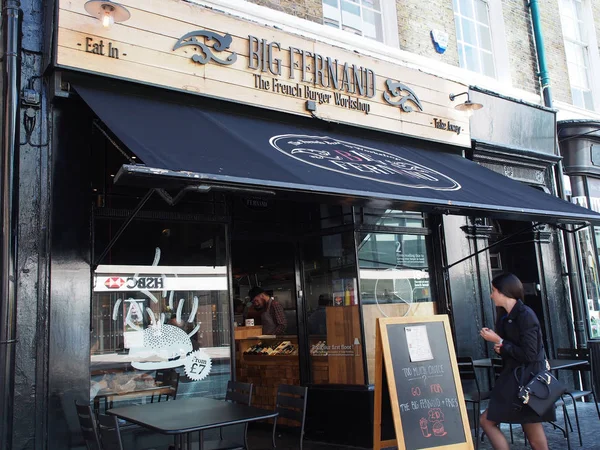 Londres Inglaterra Septiembre 2015 Big Fernand Restaurante Francés Del Taller — Foto de Stock
