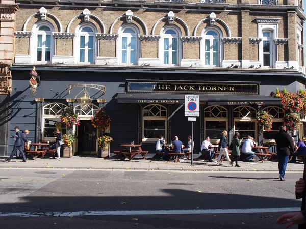 Londres Inglaterra Septiembre 2015 Fachada Exterior Del Fullers Ale Pie — Foto de Stock