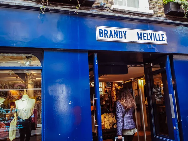 Londres Inglaterra Septiembre 2015 Brandy Melville Front Store Soho Westminster — Foto de Stock