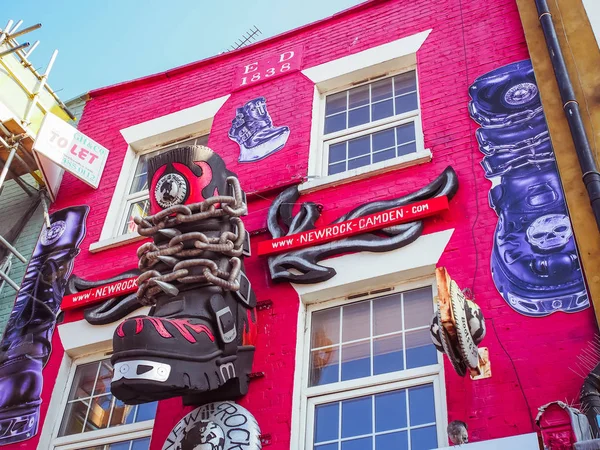 Londres Inglaterra Septiembre 2015 Camden Market Camden Lock Una Carretera — Foto de Stock