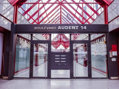 Charleroi, Belgium - December 28 29 2019 : Boulevard Audent 14 : Fdration Wallonie-Bruxelles bureaux
