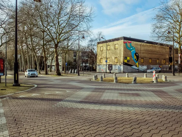 Charleroi Belgium December 2019 Roundabout Charleroi — 图库照片