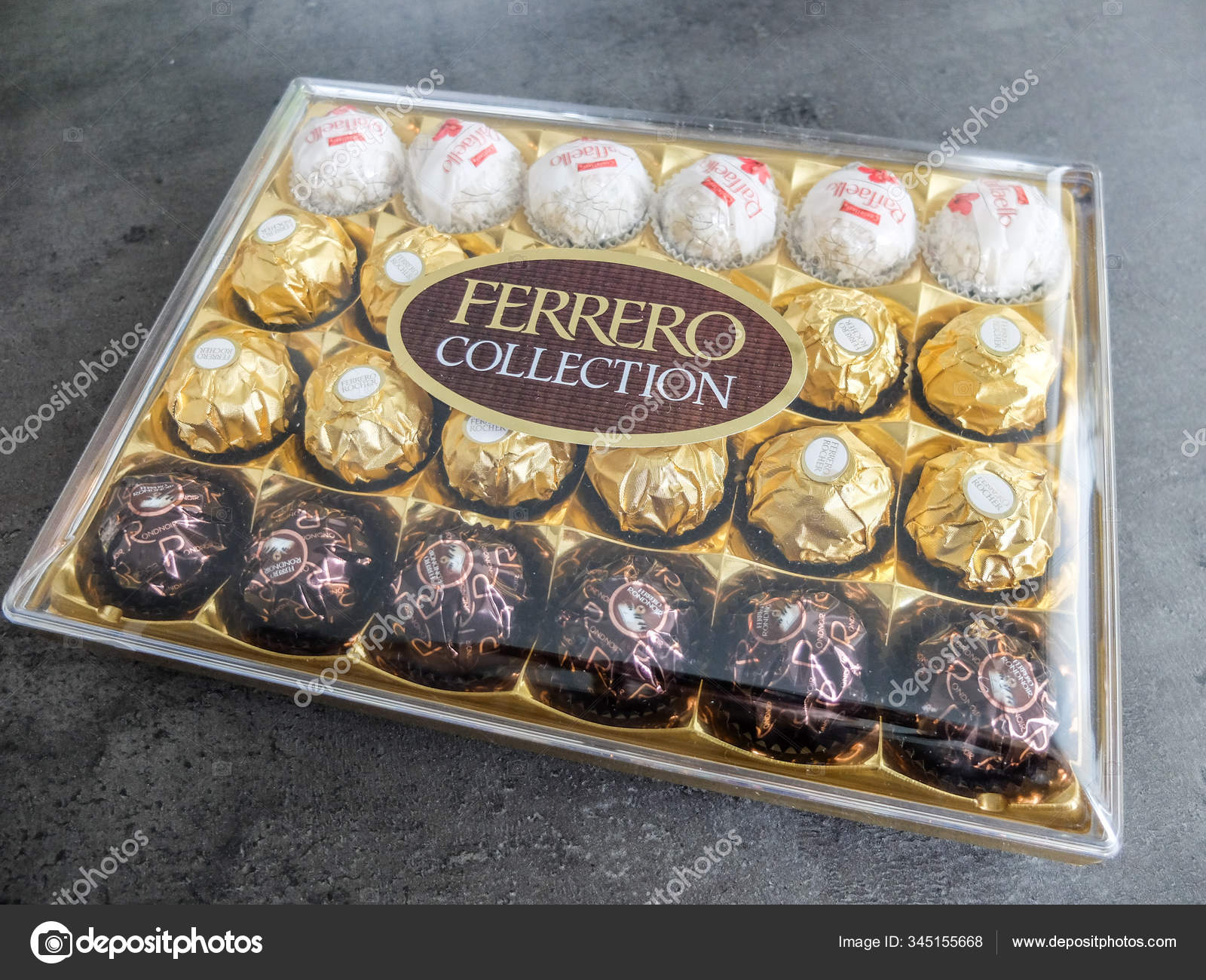 Charleroi Belgien December 2019 Ferrero Chokladpraliner