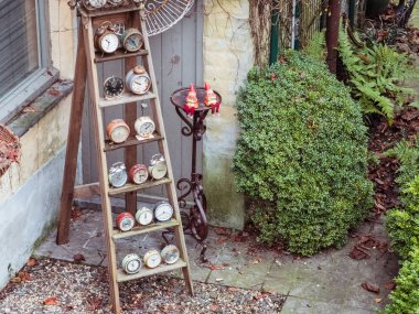 Brugge, Belgium - February 25 2017 : Watchmaker in Bruges with its vintage design