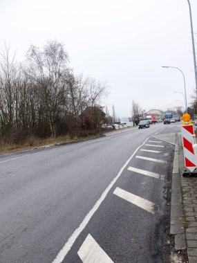 Rodange, Lüksemburg - 10 Aralık 2019: Longwy Yolu
