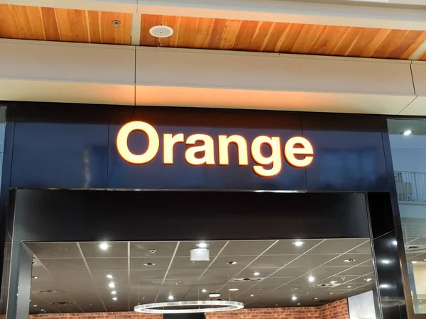 Orange Storefront Orange French Telecommunications Company — Stock Photo, Image