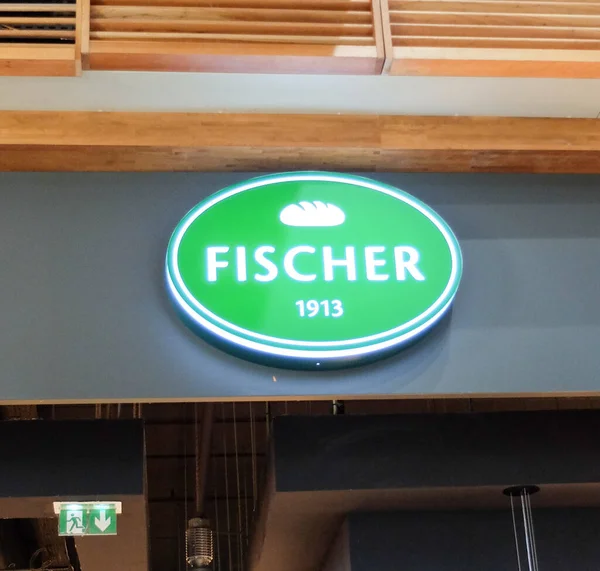 Fischer Salon Storefront Fischer Artisanal Traditional Luxembourg Bakery — Stock Photo, Image