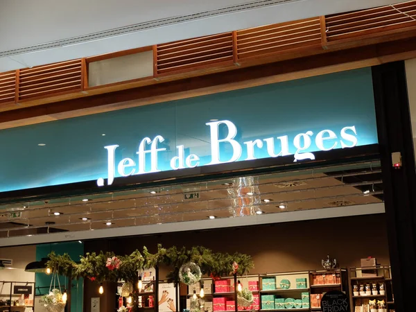 Jeff Bruges Chocolaterie Storefront Jeff Bruges Brand Confectionery Brand Company — Stock Photo, Image
