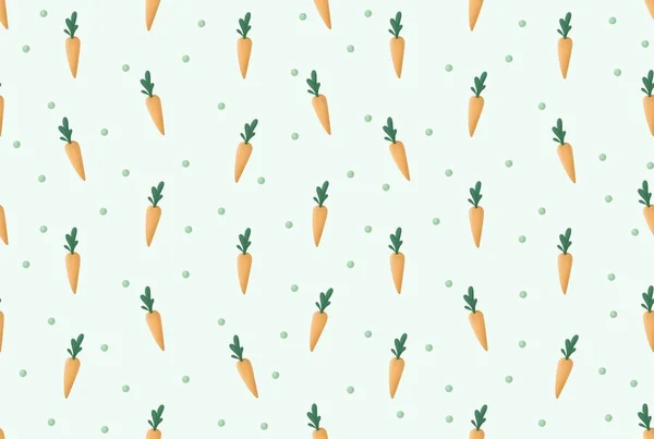 Cartoon carrots seamless pattern. Wallpaper