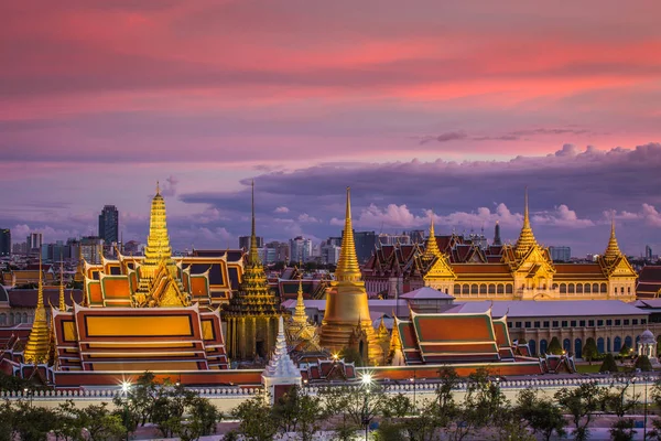 Wat Phra Keaw Och Grand Palace Bangkok City Thailand — Stockfoto