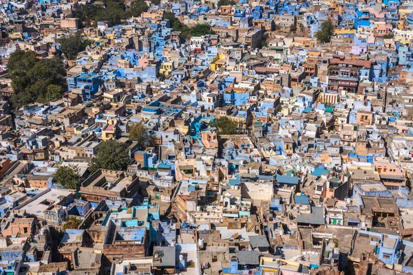 Jodhpur Blå Staden Rajasthan Indien Visa Från Mehrangarh Fort — Stockfoto