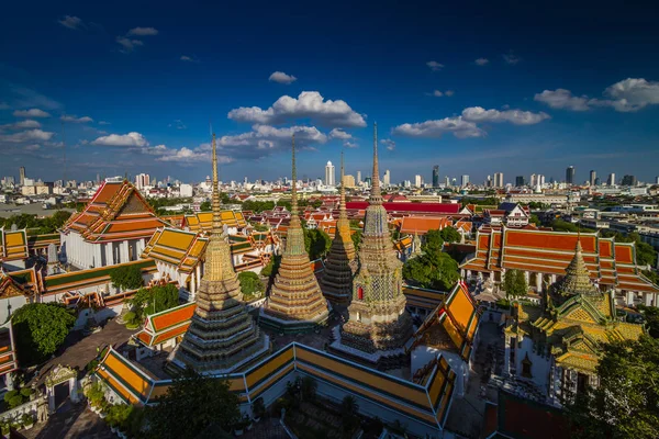 Temple bouddhiste Wat Pho à Bangkok, Thaïlande — Photo