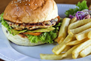 Taze lezzetli burger