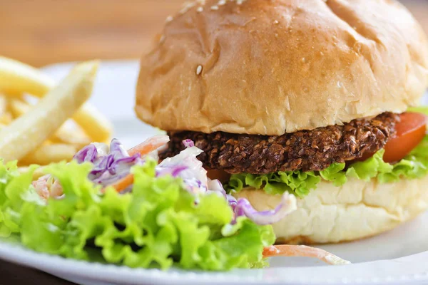 Färsk Falafel Burger — Stockfoto