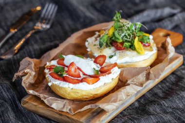 lezzetli vejetaryen sandviç