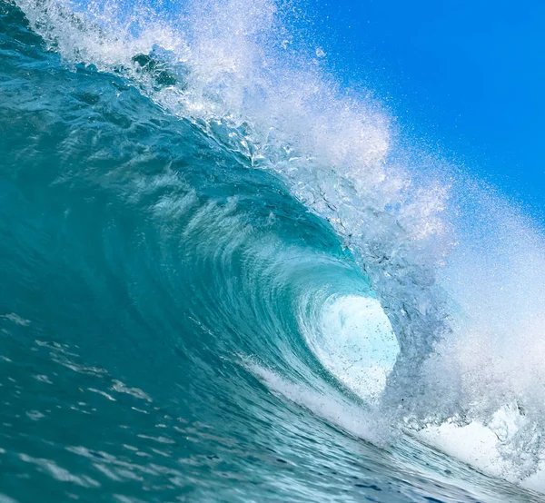 Onda Oceânica Azul Dia Ensolarado — Fotografia de Stock