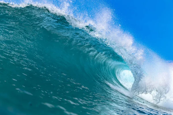 Kék Óceán Hullám Napsütéses Napon — Stock Fotó