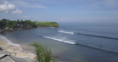 Balangan plajı, Bali, Endonezya 'nın havadan görünüşü