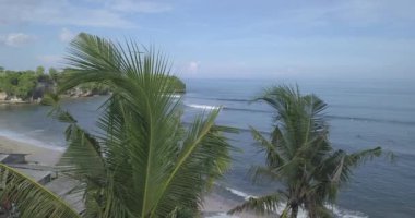 Balangan plajı, Bali, Endonezya 'nın havadan görünüşü