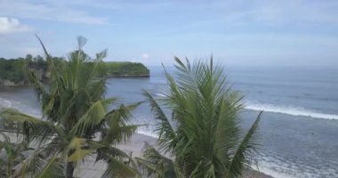 Balangan plajı, Bali, Endonezya 'nın havadan görünüşü