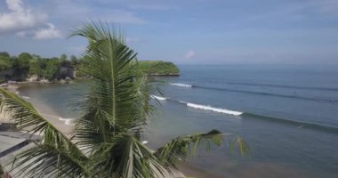 Balangan plajı, Bali, Endonezya 'nın havadan görünüşü