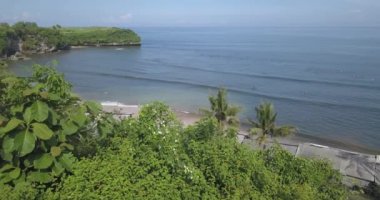 Balangan plajı, Bali, Endonezya 'nın havadan görünüşü