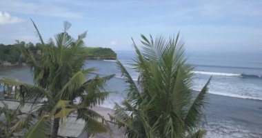 Balangan plajı, Bali, Endonezya 'nın havadan görünüşü
